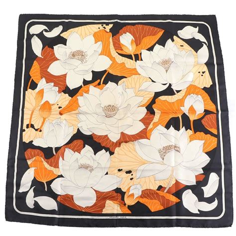 hermes fleurs de lotus silk scarf|Hermes Fleurs De Lotus Scarf for sale .